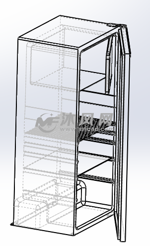 冰箱模型图线性结构图
