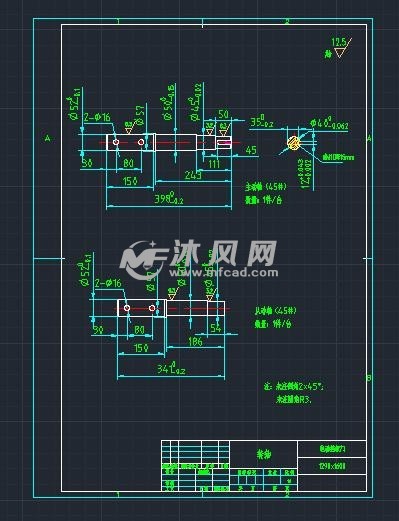 电动挡板门1200x1600总装图及零件 - 通用设备图纸