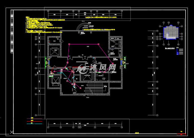 cad建筑图纸 电气工程 公共建筑电气cad