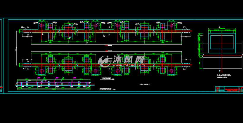 铁路集装箱中心站龙门吊基础变更设计施工图