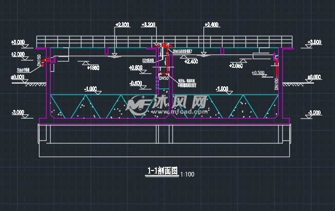 生物接触氧化池设计详图