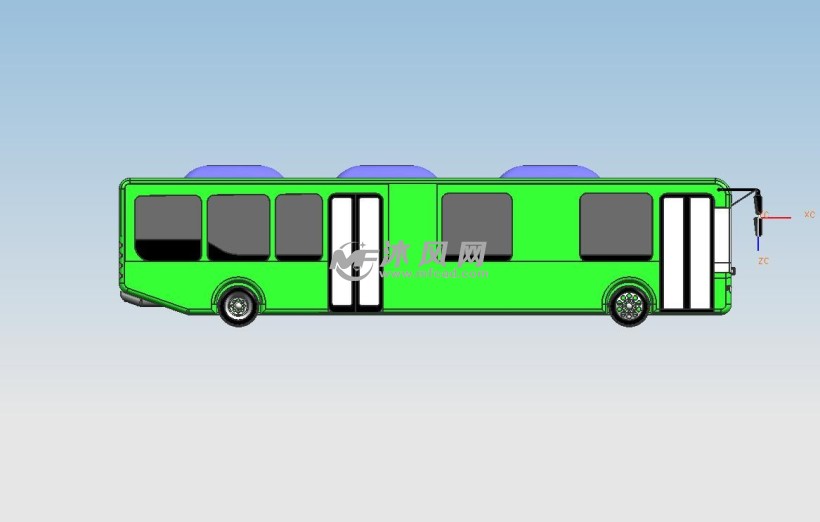 brt公交车模型设计图 - 乘用车图纸 - 沐风网