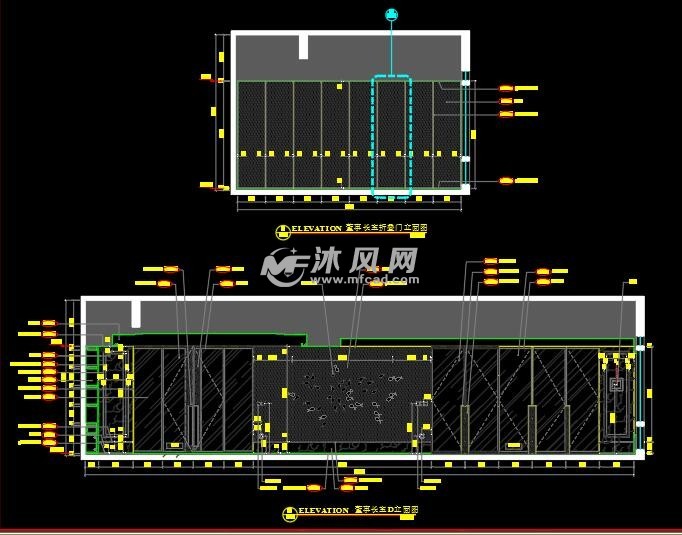 办公室标准设计cad图纸