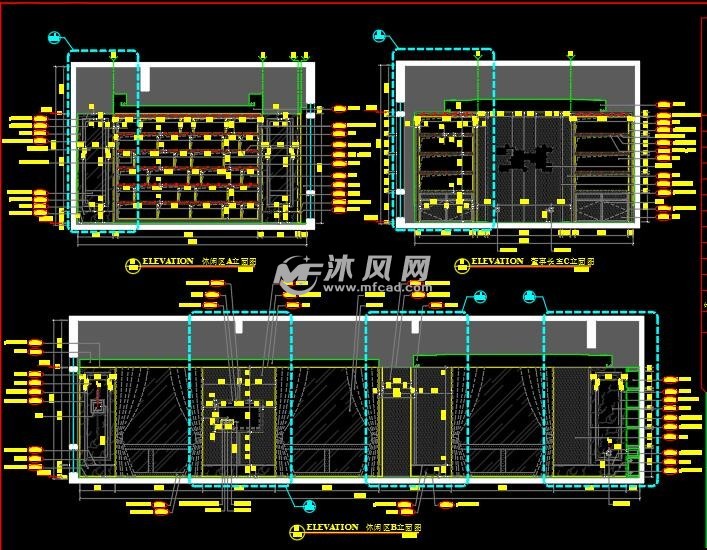 办公室标准设计cad图纸