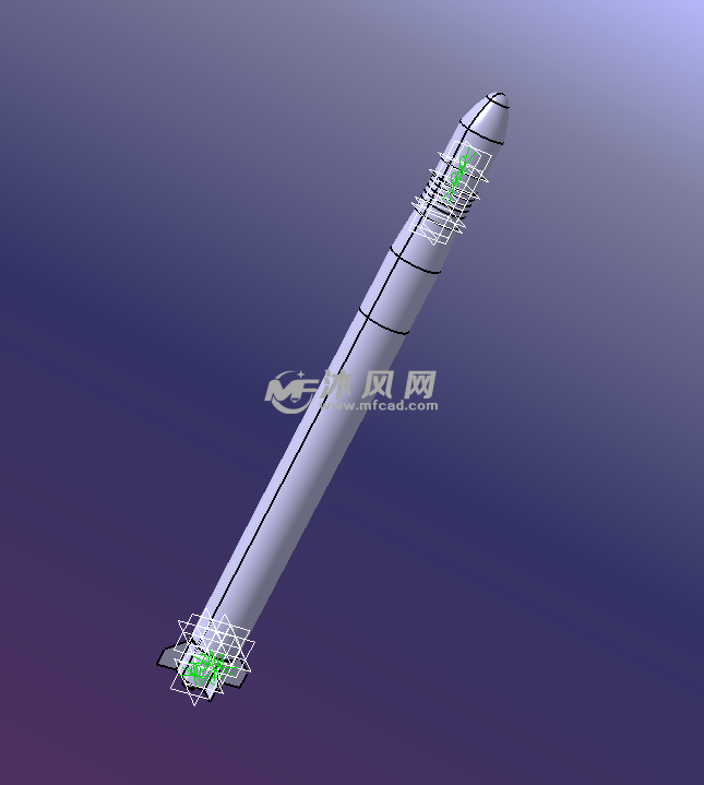 长征4号火箭模型