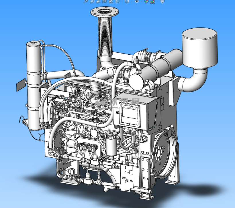 柴油发动机cfp9e - 动力系统图纸 - 沐风网