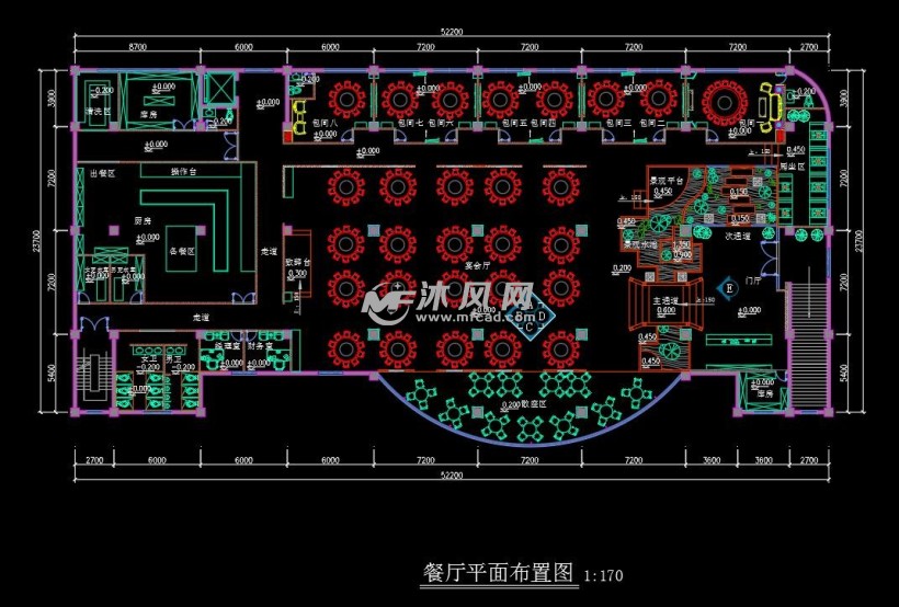 餐厅平面布置图