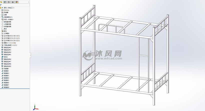 铁架床sldprt
