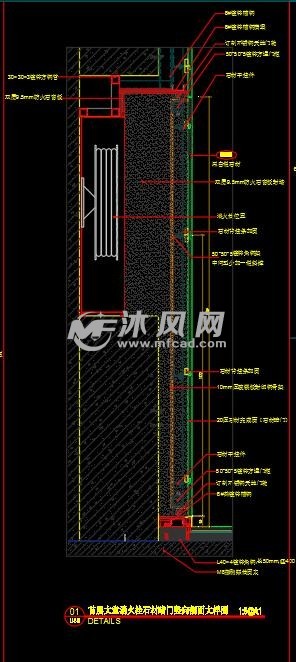 消火栓装饰门深化cad节点图