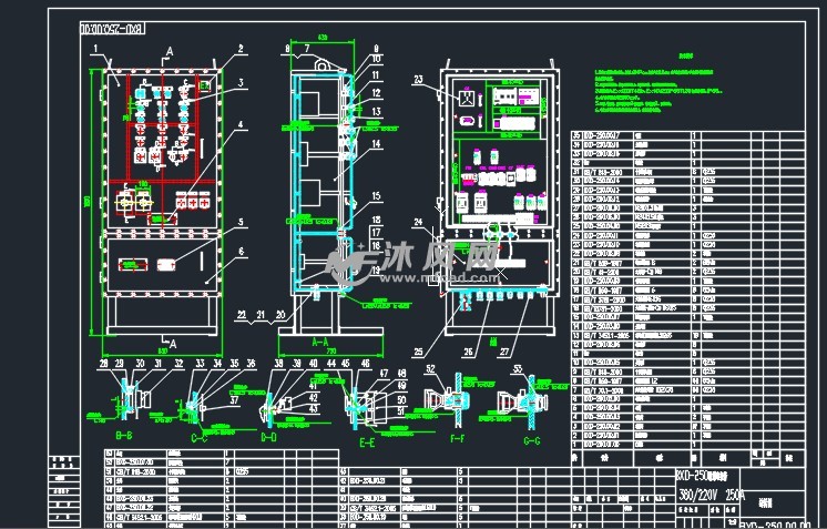防爆电控柜 exdⅡbt4 gb - 箱体类图纸 - 沐风网