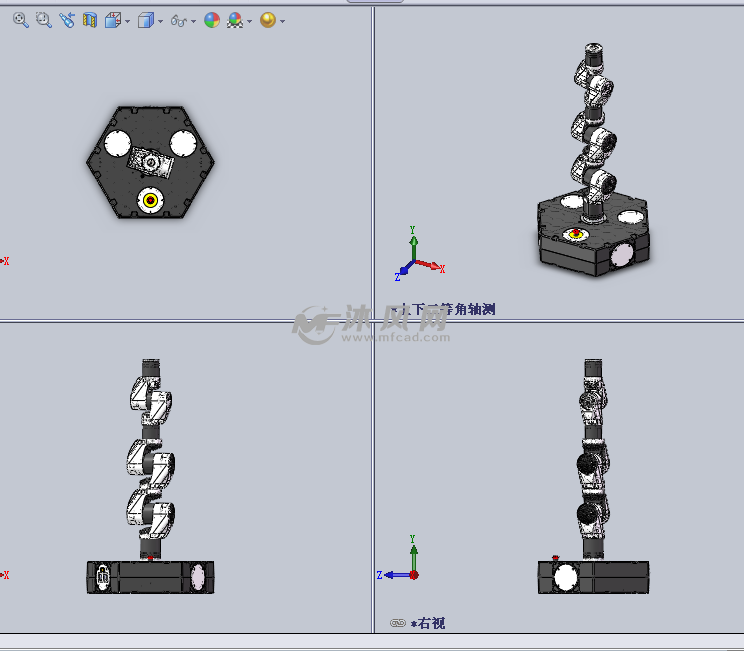 多自由度的机械手设计模型设计图纸