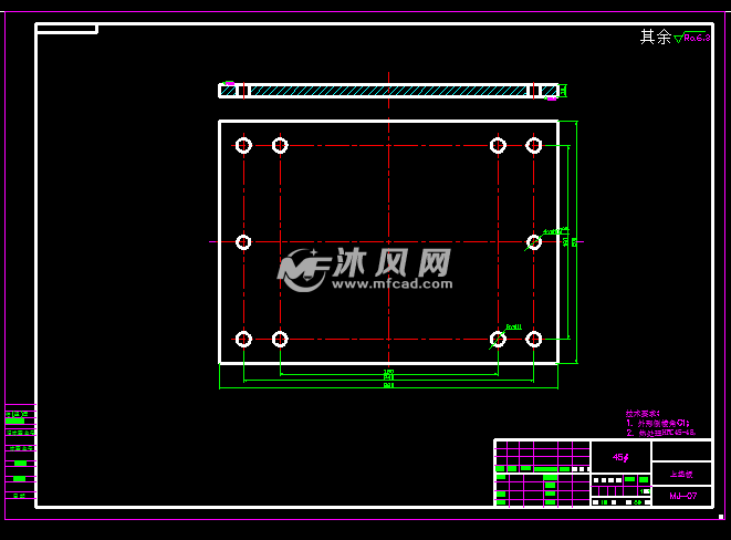 多孔双角弯曲件模具