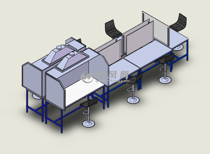 车间工作台模型设计图