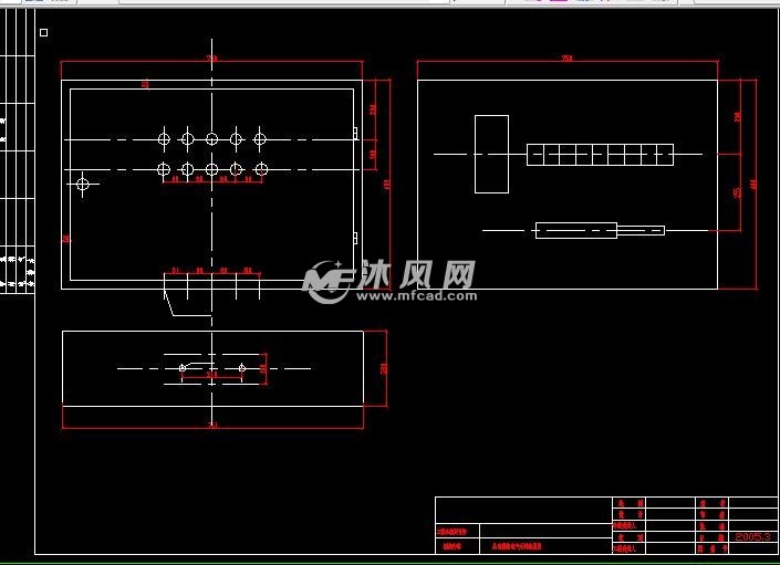 总电源箱电气元件布置图