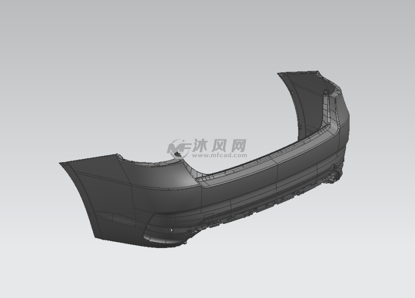 轿车后保险杠结构图