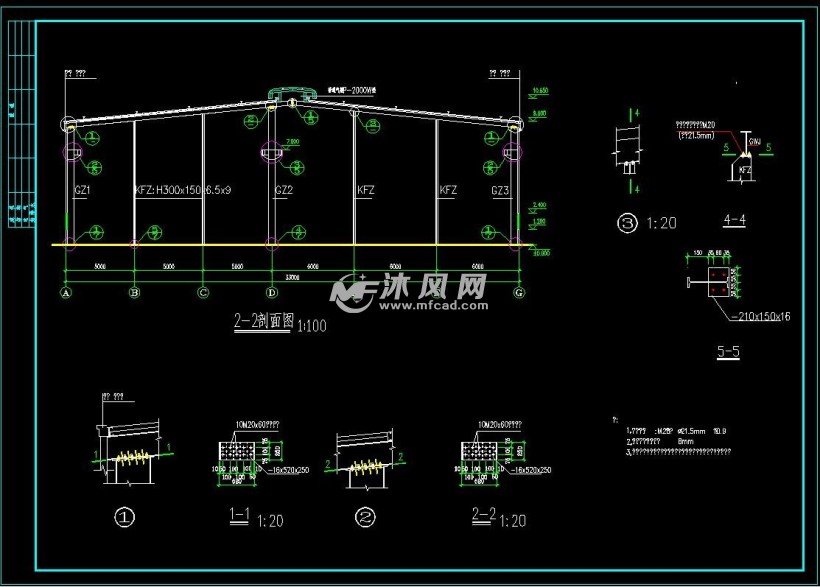 33米x60米跨轻钢结构房