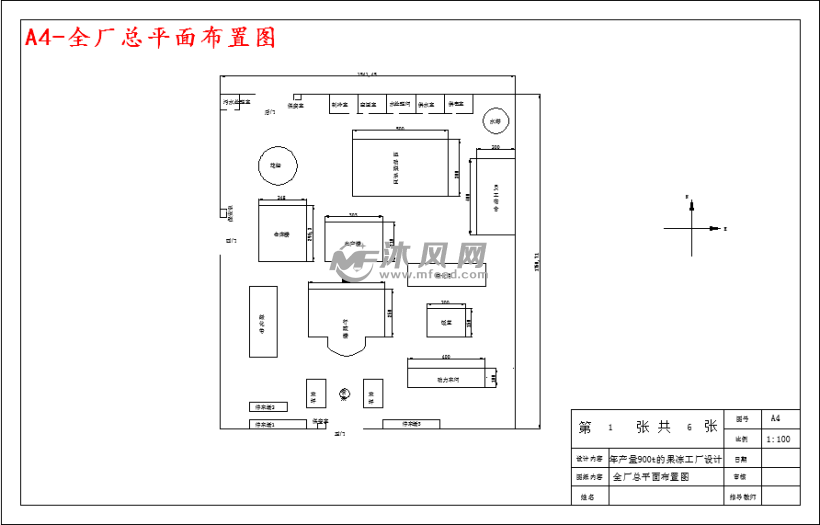 年产900t果冻工厂生产线设计