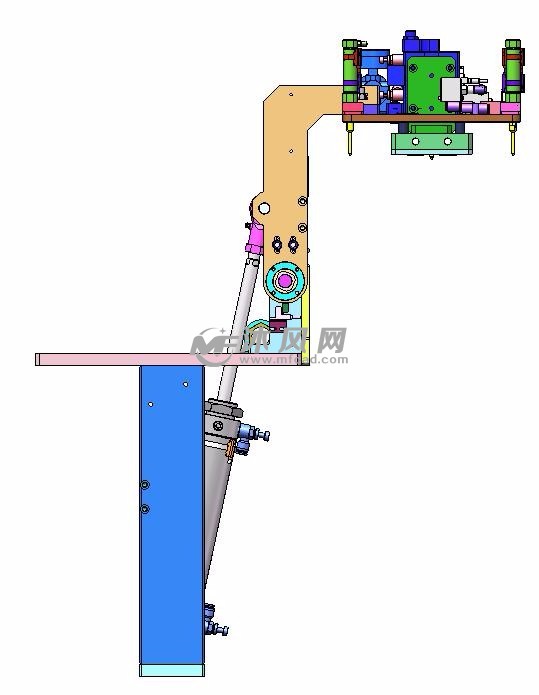 气缸压合机构模型