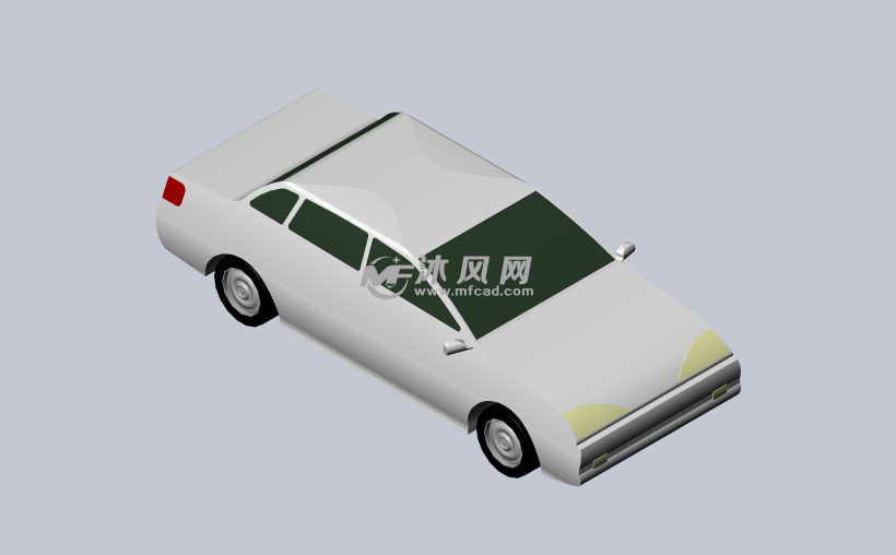 小汽车简单模型 乘用车图纸 沐风网