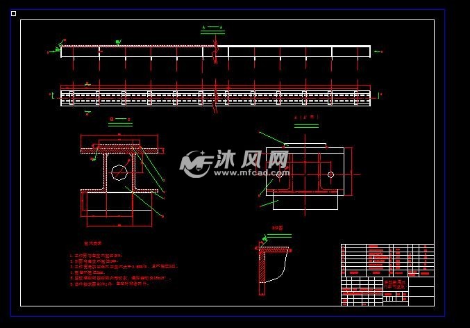 机组尾水闸门结构图