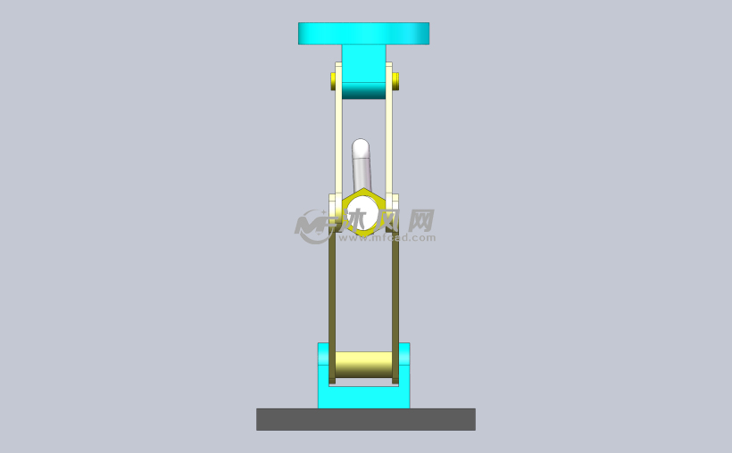 手摇千斤顶模型 维护设备及工具图纸 沐风网