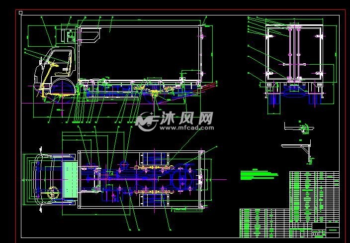 冷藏车运输车结构图