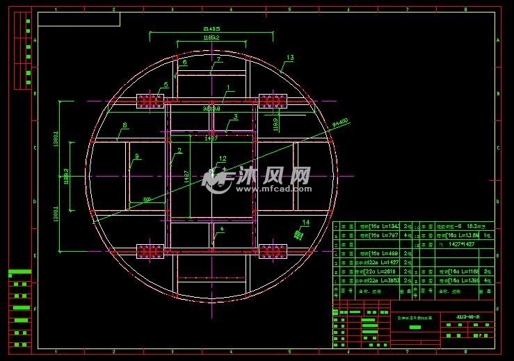 立井井筒施工吊盘