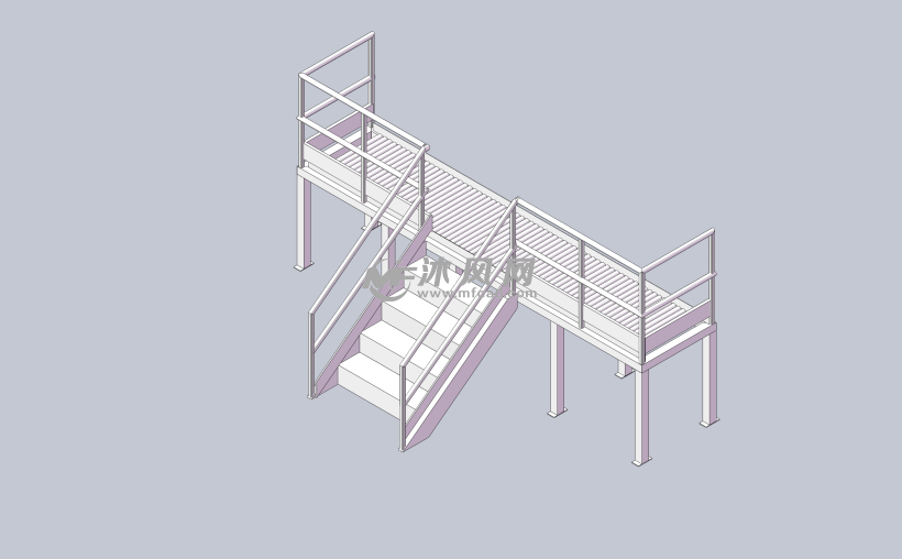 焊接楼梯架设计模型