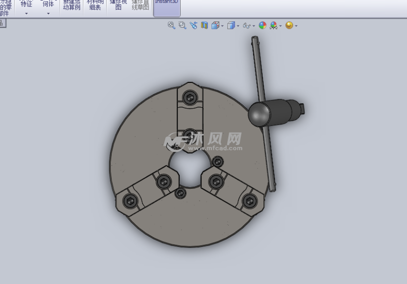 三爪卡盘三维设计模型