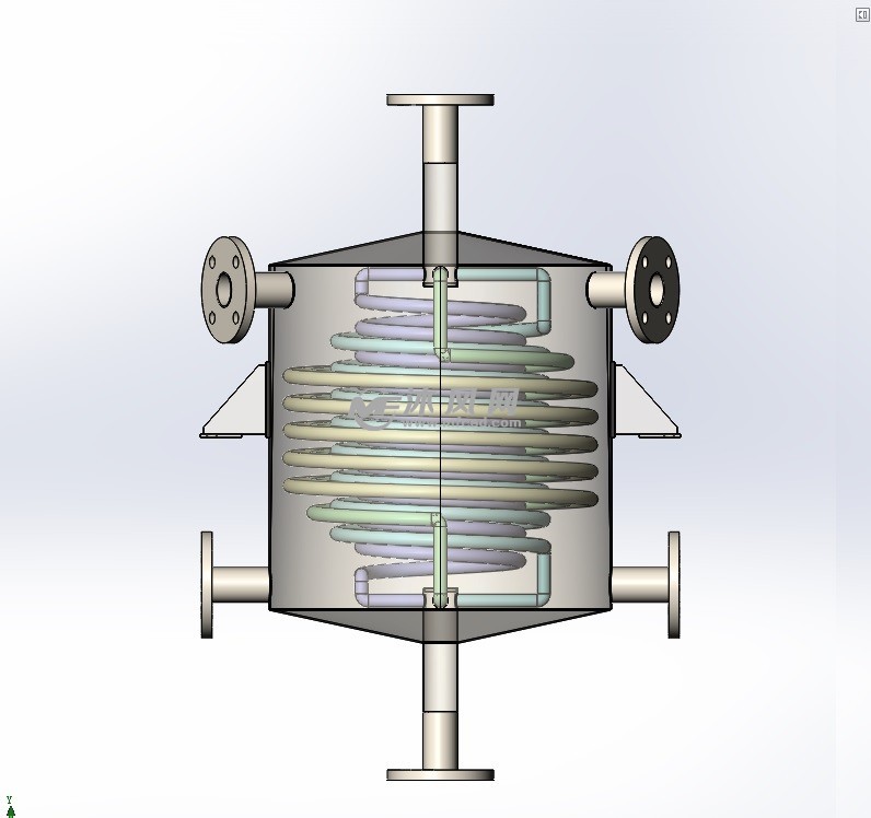 螺旋管蒸馏冷凝器-蒸汽换热器