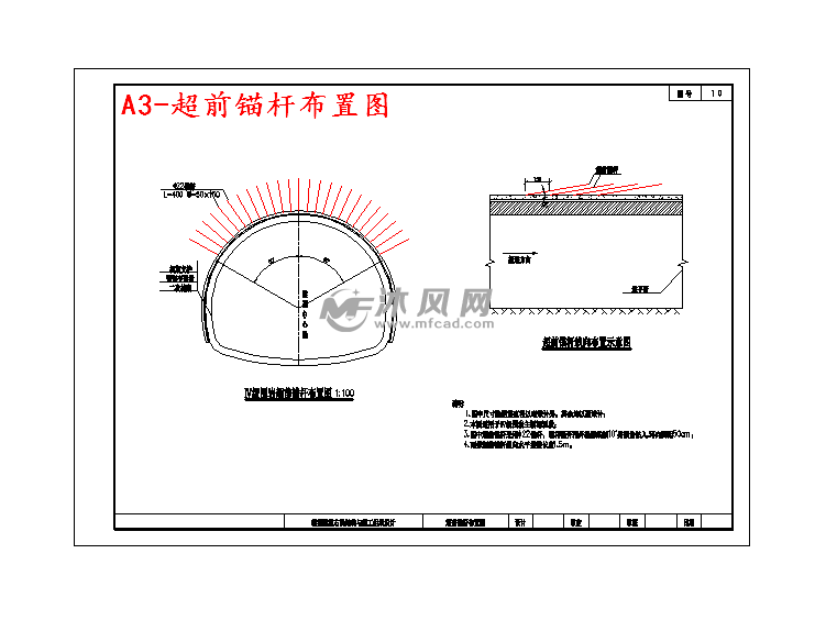 a3-超前锚杆布置图