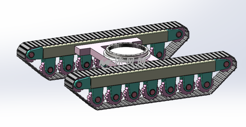 旋转钻机履带行走机构