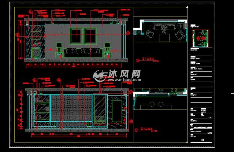 客厅立面图