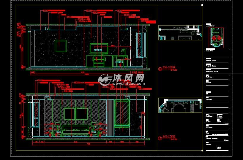 中式别墅样板间室内设计图