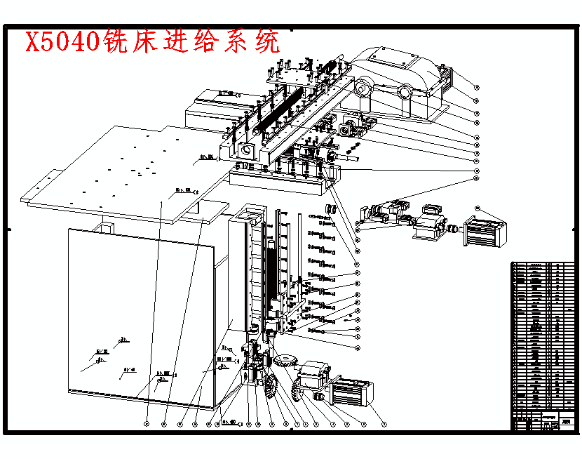 x5040铣床数控化改横向,纵向,垂直向