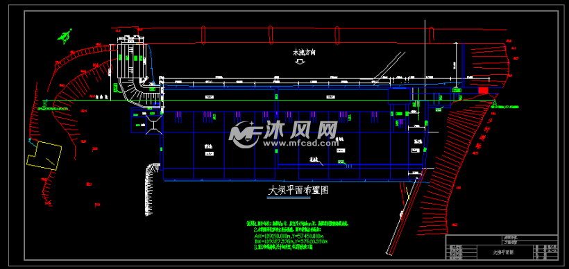 大坝平面布置图