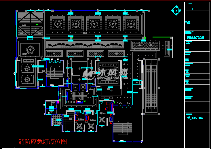 消防应急灯点位图