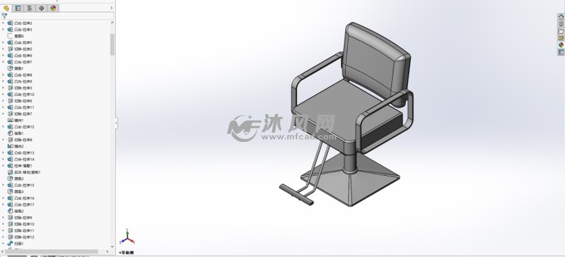 理发椅模型新设计图纸