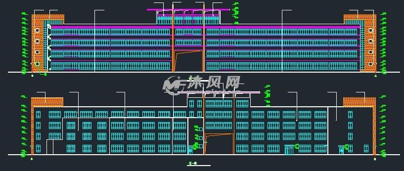 厂房建筑施工设计图 工农业建筑图纸 沐风网