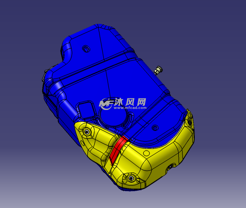 汽车油箱总成三维设计