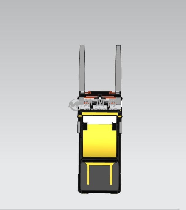 2t叉车模型俯视图