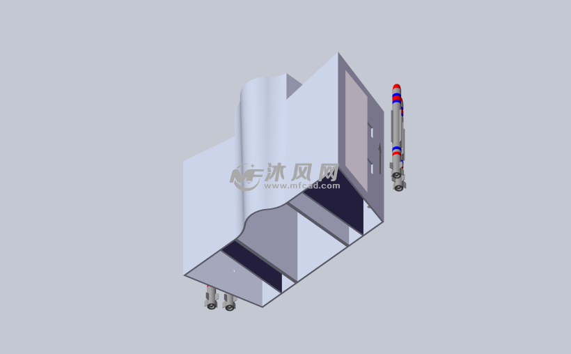 内置弹仓旋转挂架原理模型