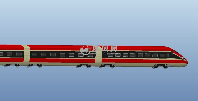 和谐号某系列列车模型 - 乘用车图纸 - 沐风网