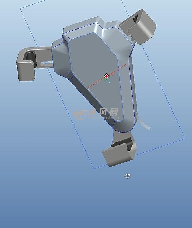 车用手机支架建模2头夹绘制