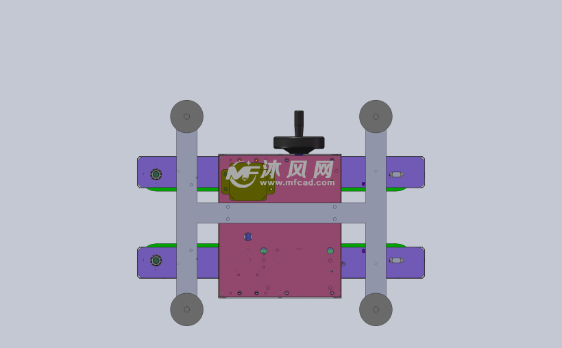 夹持输送带可调宽