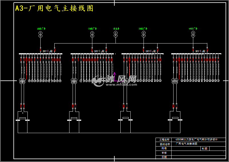 4×50mw供热式火力发电厂电气部分设计