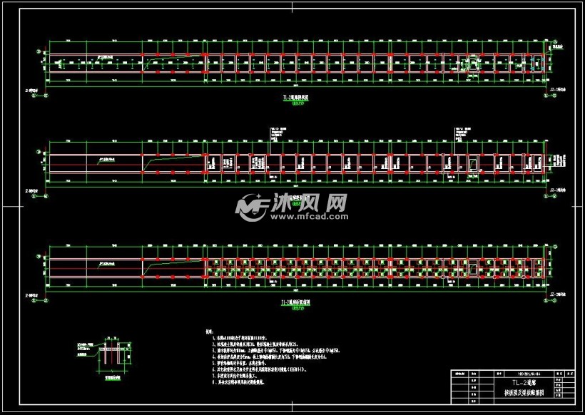 tl-2皮带钢构通廊施工图