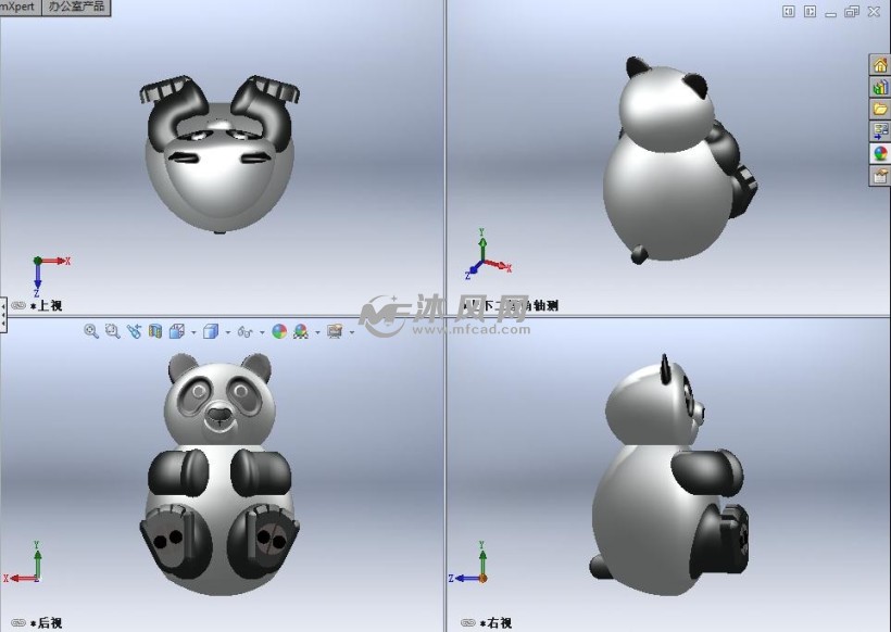 动物大熊猫三维建模
