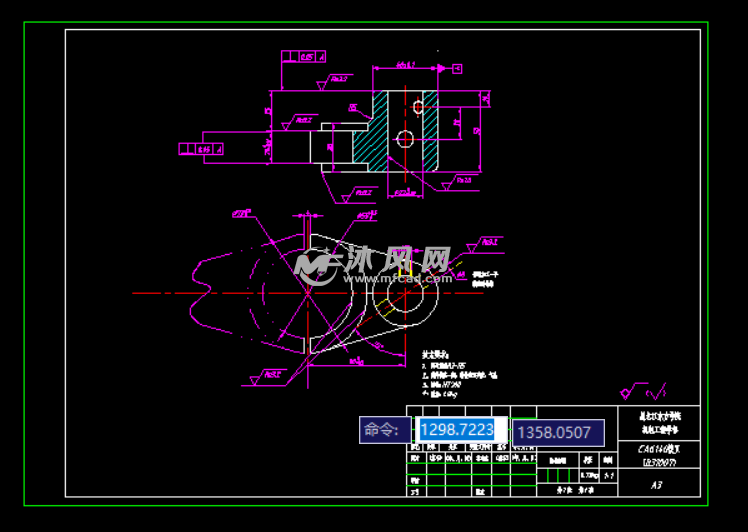 ca6140车床拨叉钻m8螺纹孔