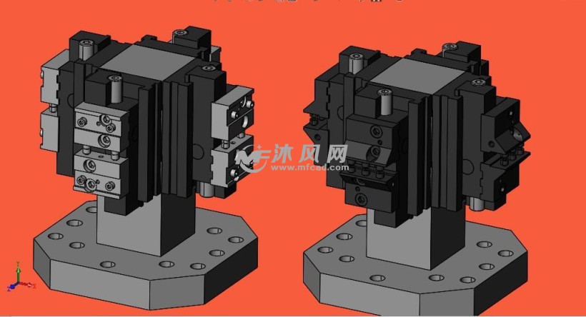 65 - 安装了夹持设备的夹具塔模型 , 应用领域 用于所有卧式加工中心